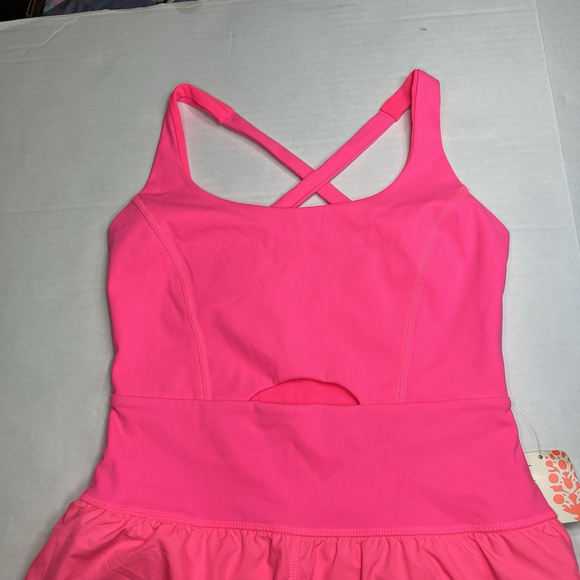 Free People FP Movement Righteous Runsie Women’s S Romper Pink Run Gym Sport - Picture 3 of 11